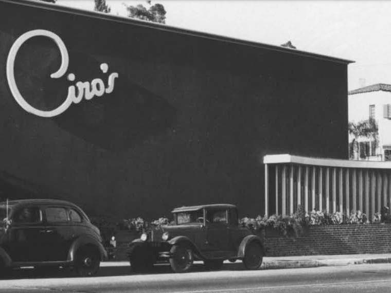 Ciro's on the Sunset Strip circa 1940